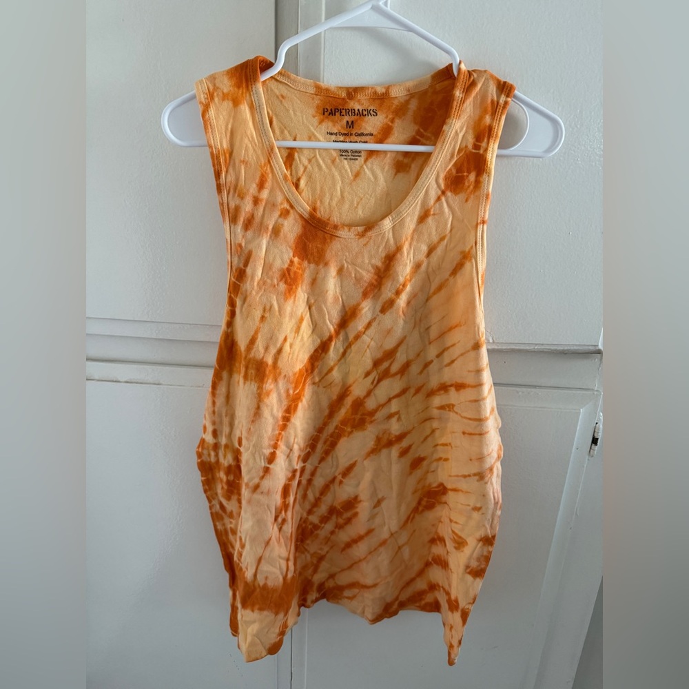 THREE tie dye tanks NWOT size M